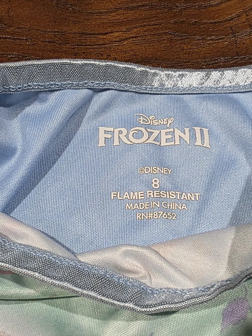 Disney Frozen Elsa & Anna Light Blue Purple Nightgown - Picture 5 of 6